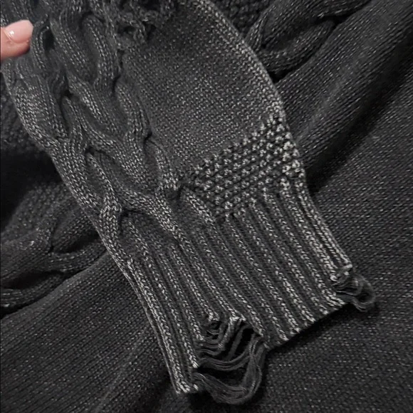 Gilded Intent Black/grey Women's Sweater - Picture 6 of 12